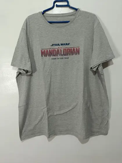 Camiseta manga corta Star Wars Mandalorian talla 3XL ver medidas