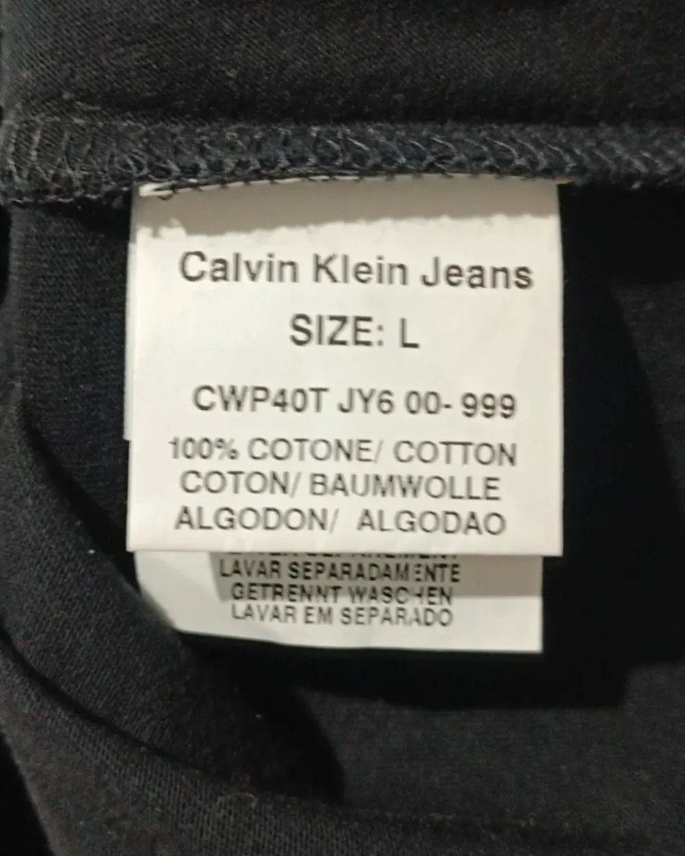 Camiseta manga corta Calvin Klein jeans talla L*, foto 3