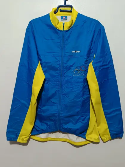 Chaqueta ciclismo vintage Olimpiadas Barcelona 92 talla L/XL ver medidas