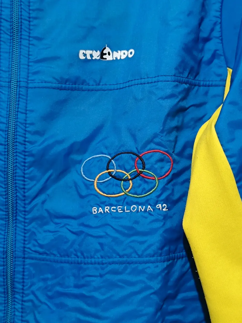 Chaqueta ciclismo vintage Olimpiadas Barcelona 92 talla L/XL ver medidas, foto 4