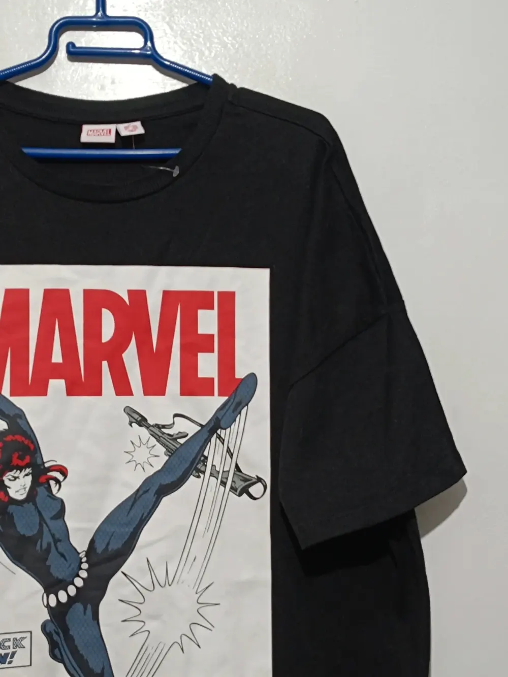 Camiseta manga corta oversize Black Widow Marvel talla M, foto 2