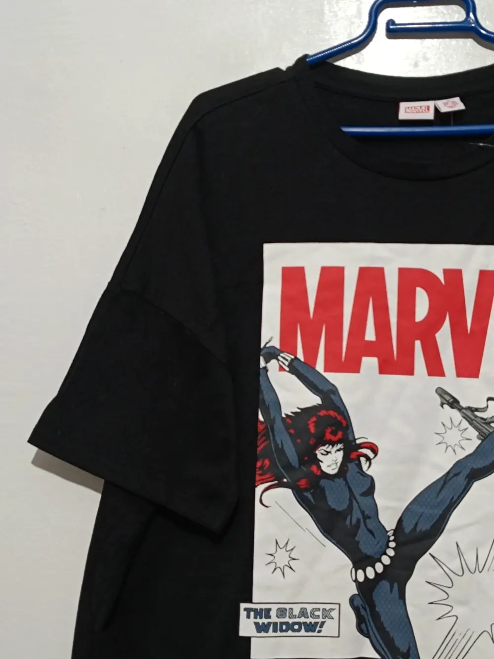 Camiseta manga corta oversize Black Widow Marvel talla M, foto 3