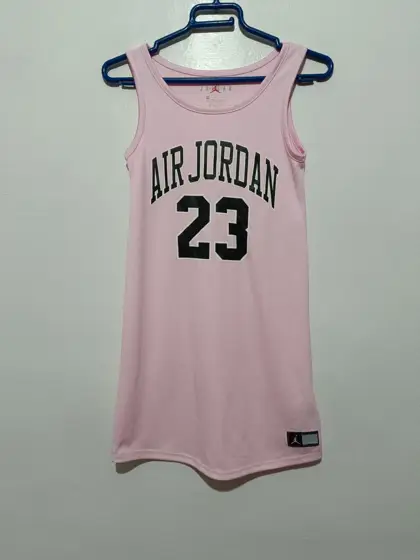 Vestido Jordan Girls HBR Pink Foam talla 10/12 años ver medidas