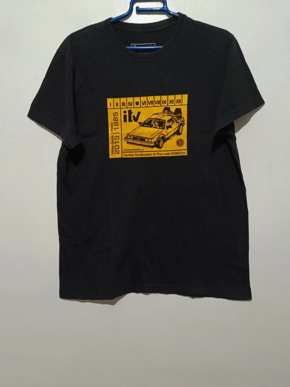 Camiseta ITV Regreso al futuro Delorean talla L sirve para M ver medidas