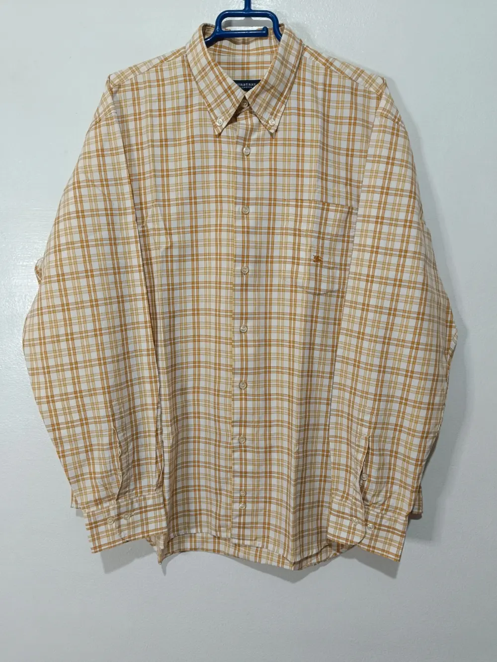 Camisa a cuadros manga larga Burberry talla 5 equivale a una XL ver medidas