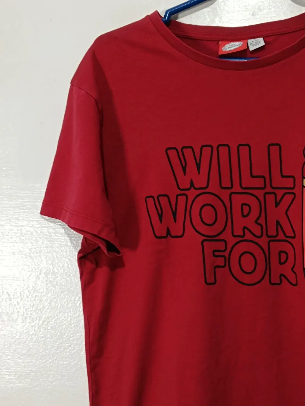 Camiseta roja manga corta The Simpsons talla L ver medidas, foto 4