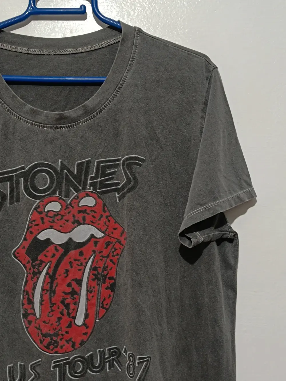 Camiseta vintage The Rolling Stones tour 87 talla L made in Italy, foto 2