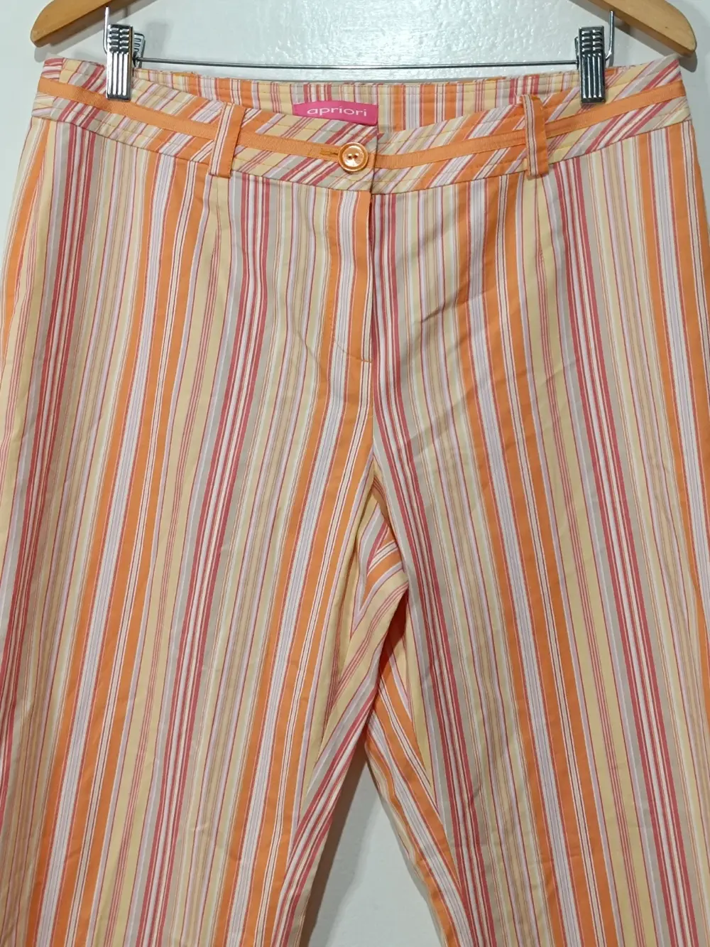 Pantalon a rayas estilo retro vintage Apriori talla XL ver medidas, foto 2