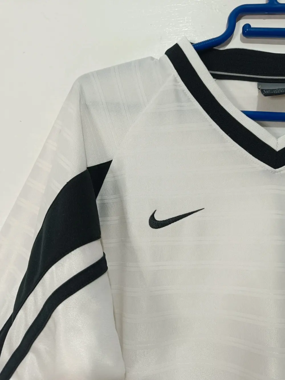 Camiseta Nike vintage años 90 Nike striped soccer talla S ver medidas, foto 3