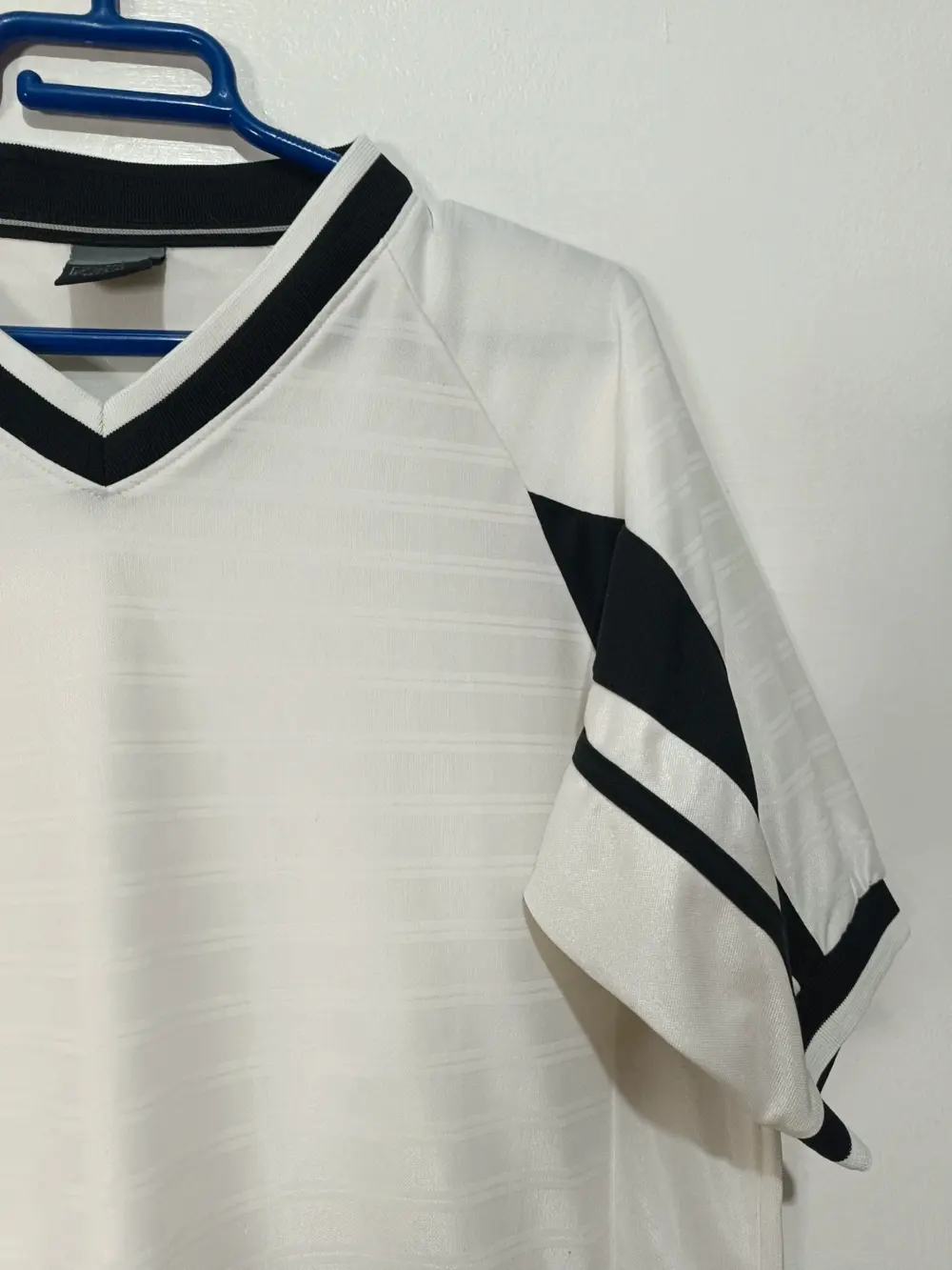 Camiseta Nike vintage años 90 Nike striped soccer talla S ver medidas, foto 4