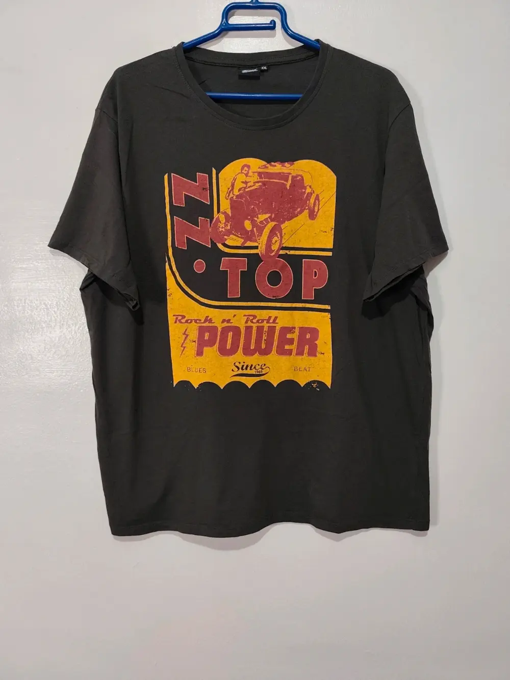 Camiseta oficial ZZ Top ano 2017 Speed Oil Rock n' Roll Power talla XXL ver medidas
