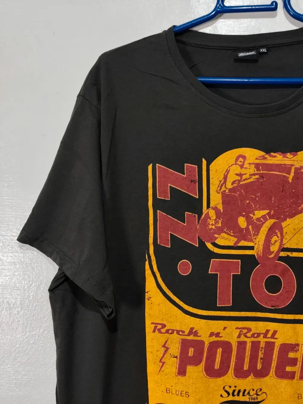 Camiseta oficial ZZ Top ano 2017 Speed Oil Rock n' Roll Power talla XXL ver medidas, foto 3
