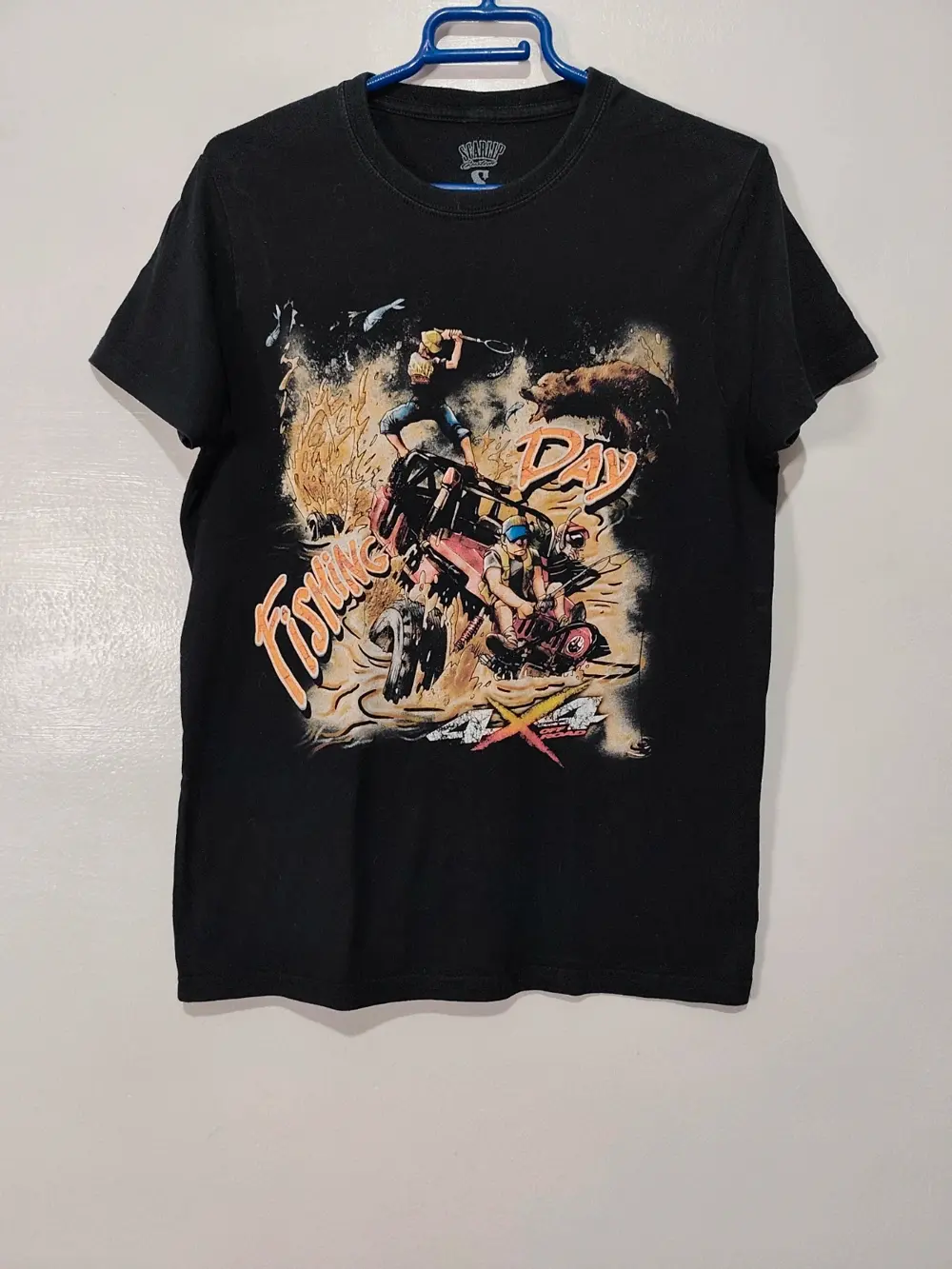 Camiseta manga corta Fishing day Scarlip Custom talla S ver medidas