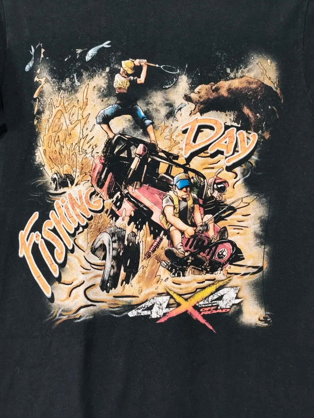 Camiseta manga corta Fishing day Scarlip Custom talla S ver medidas, foto 2