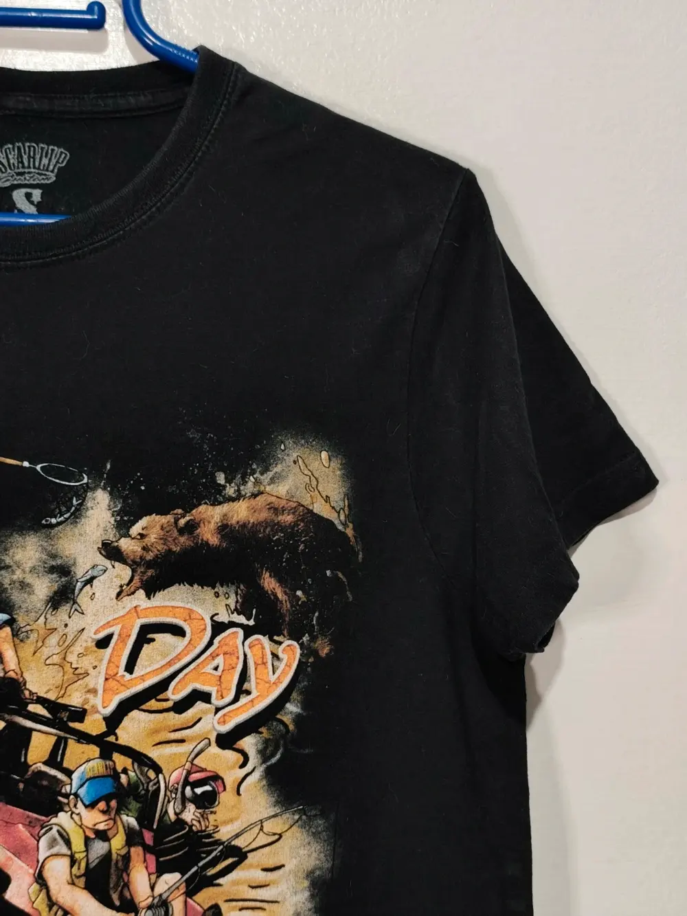 Camiseta manga corta Fishing day Scarlip Custom talla S ver medidas, foto 4