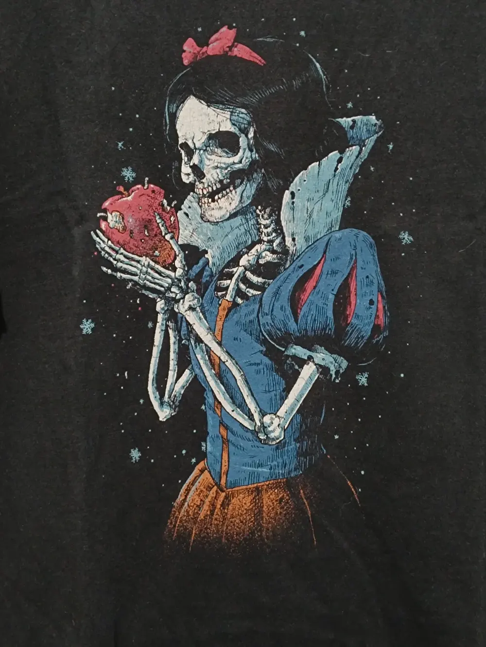 Camiseta vintage gótica Blancanieves manzana talla XXL pampling, foto 5