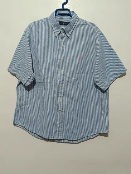 Camisa a rayas manga corta Ralph Lauren talla XL ver medidas