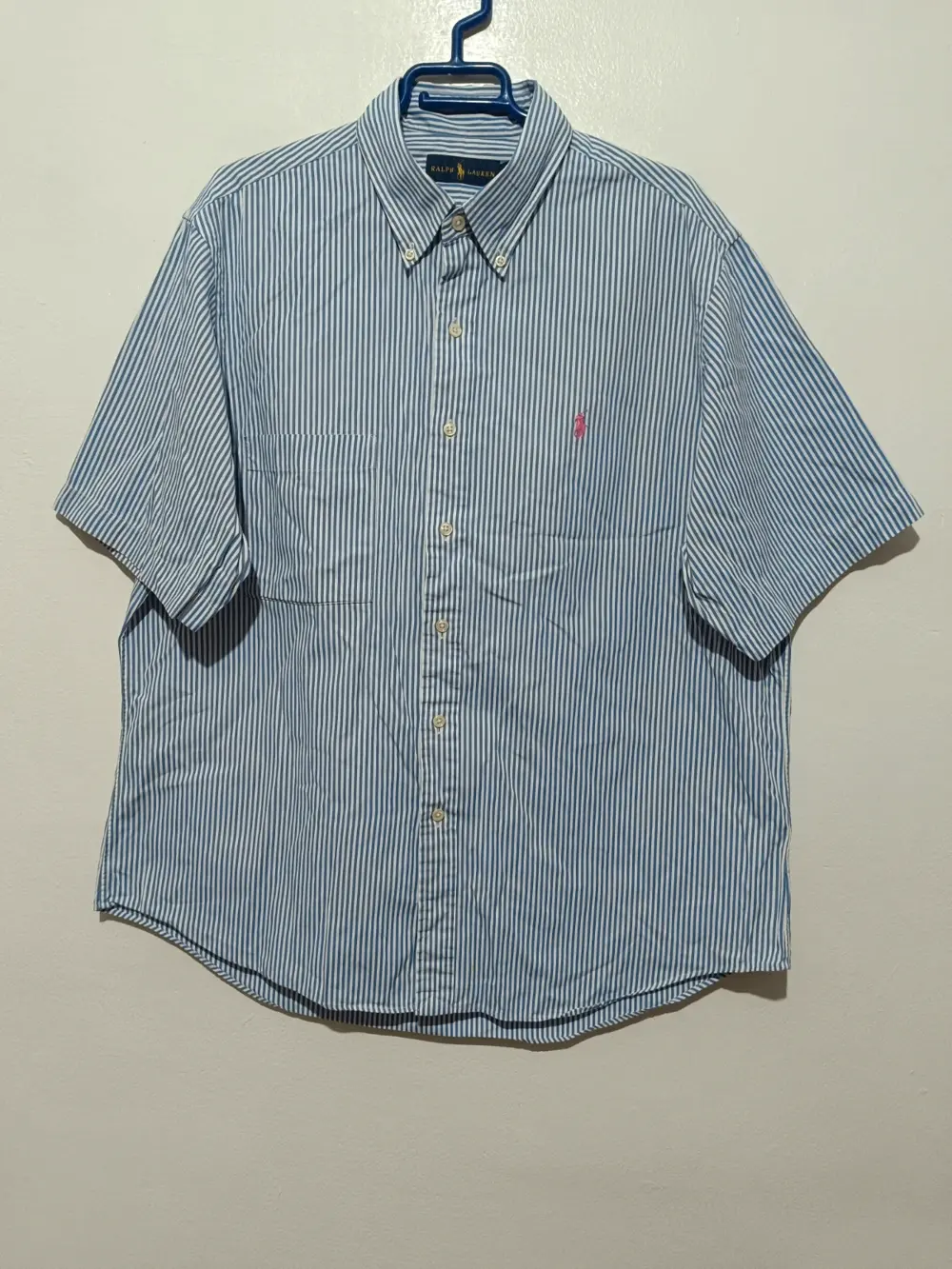 Camisa a rayas manga corta Ralph Lauren talla XL ver medidas