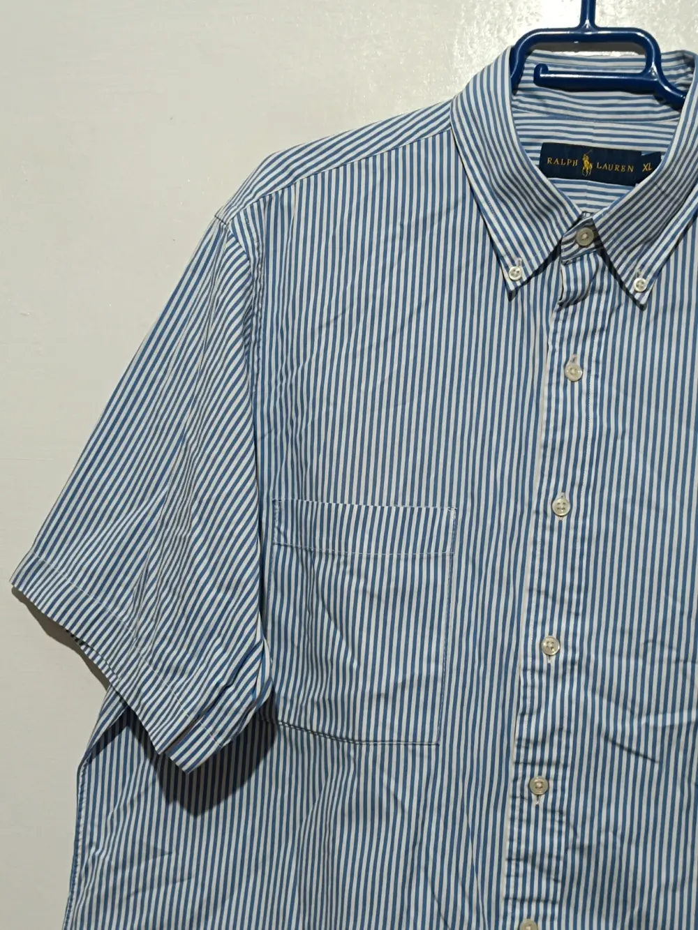 Camisa a rayas manga corta Ralph Lauren talla XL ver medidas, foto 3
