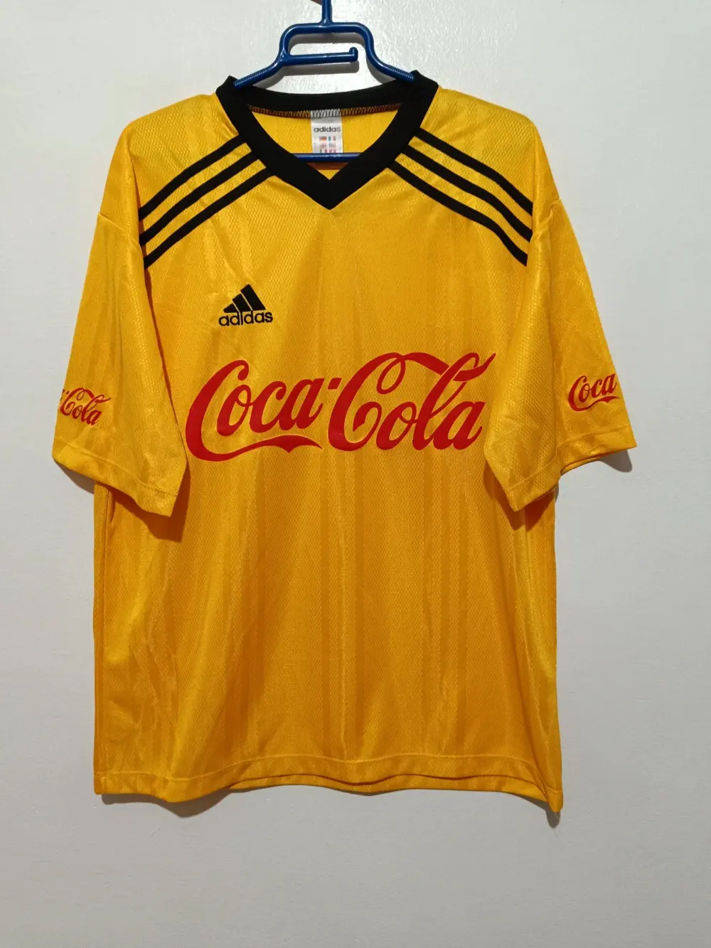 Camiseta vintage de futbol años 90 Adidas Coca-Cola talla L