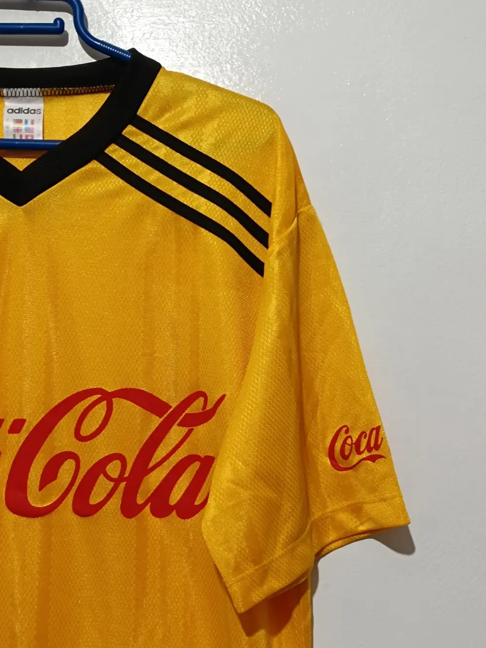 Camiseta vintage de futbol años 90 Adidas Coca-Cola talla L, foto 3