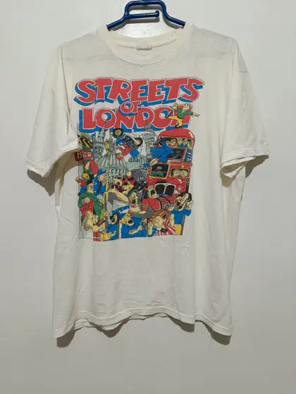 Camiseta vintage años 80 Streets of London talla M ver medidas