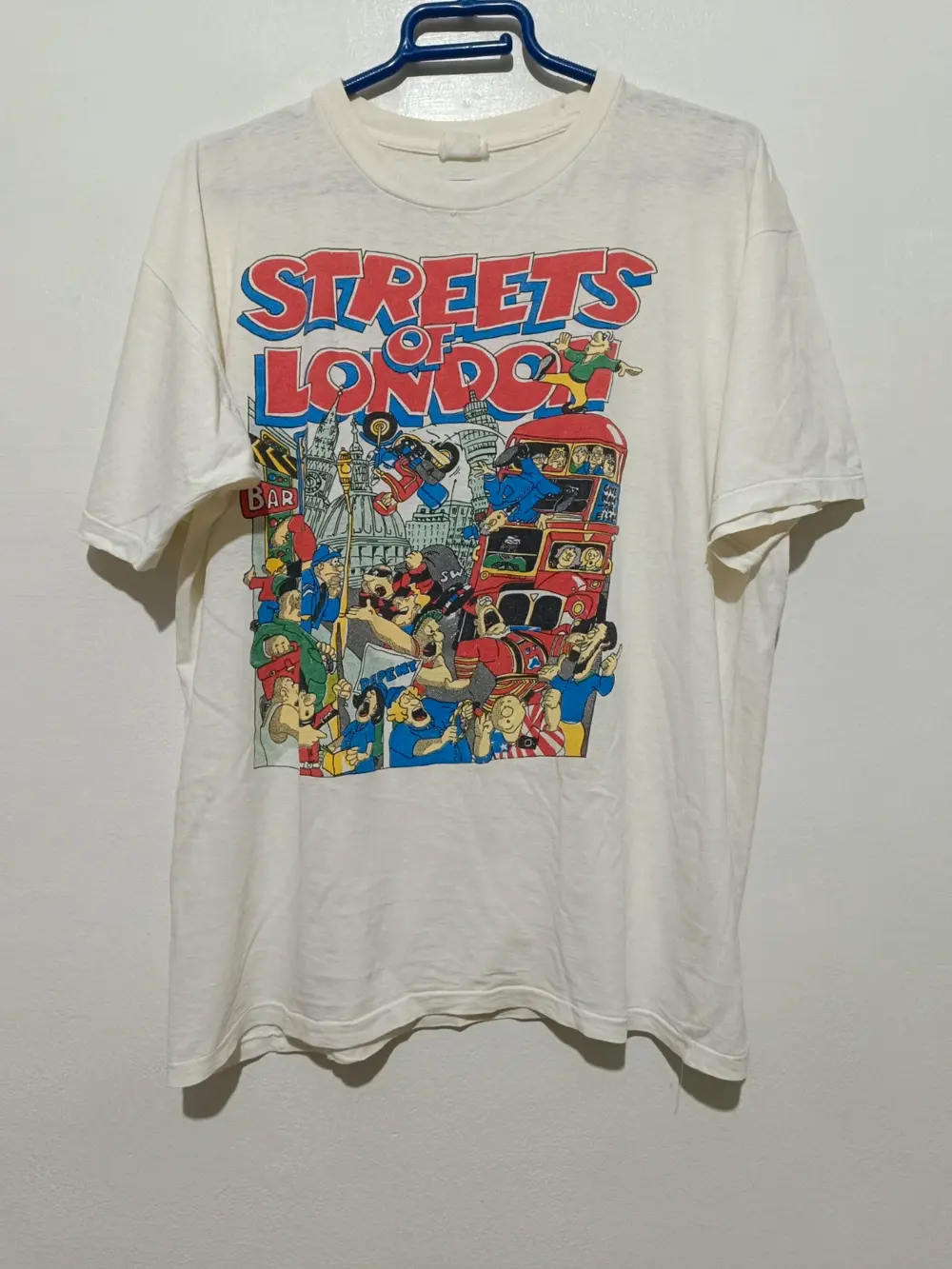 Camiseta vintage años 80 Streets of London talla M ver medidas