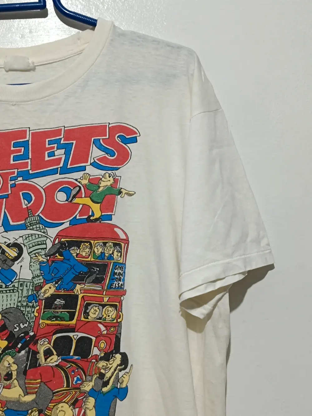 Camiseta vintage años 80 Streets of London talla M ver medidas, foto 2