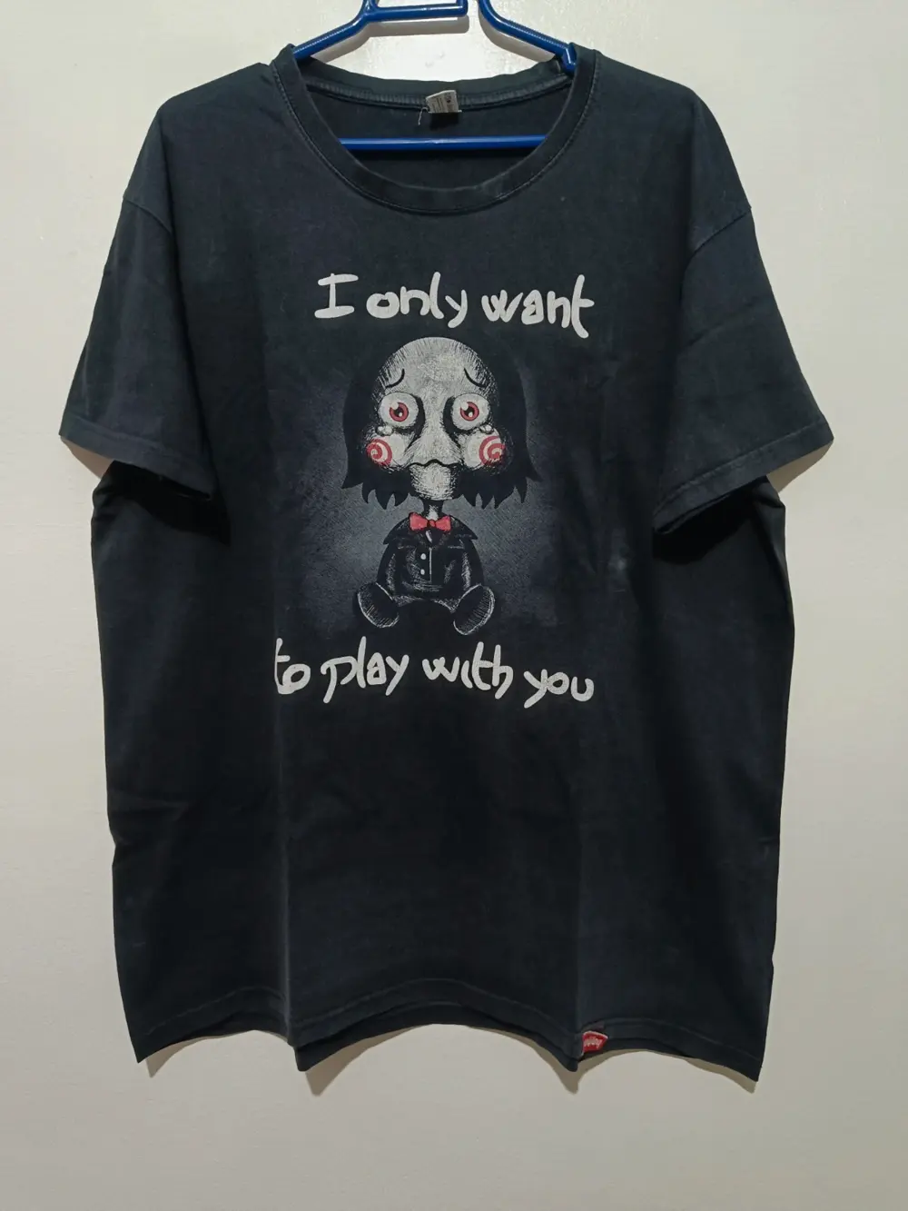 Camiseta estampada de la Película de terror Saw muñeco Billy talla XXL unisex ver medidas