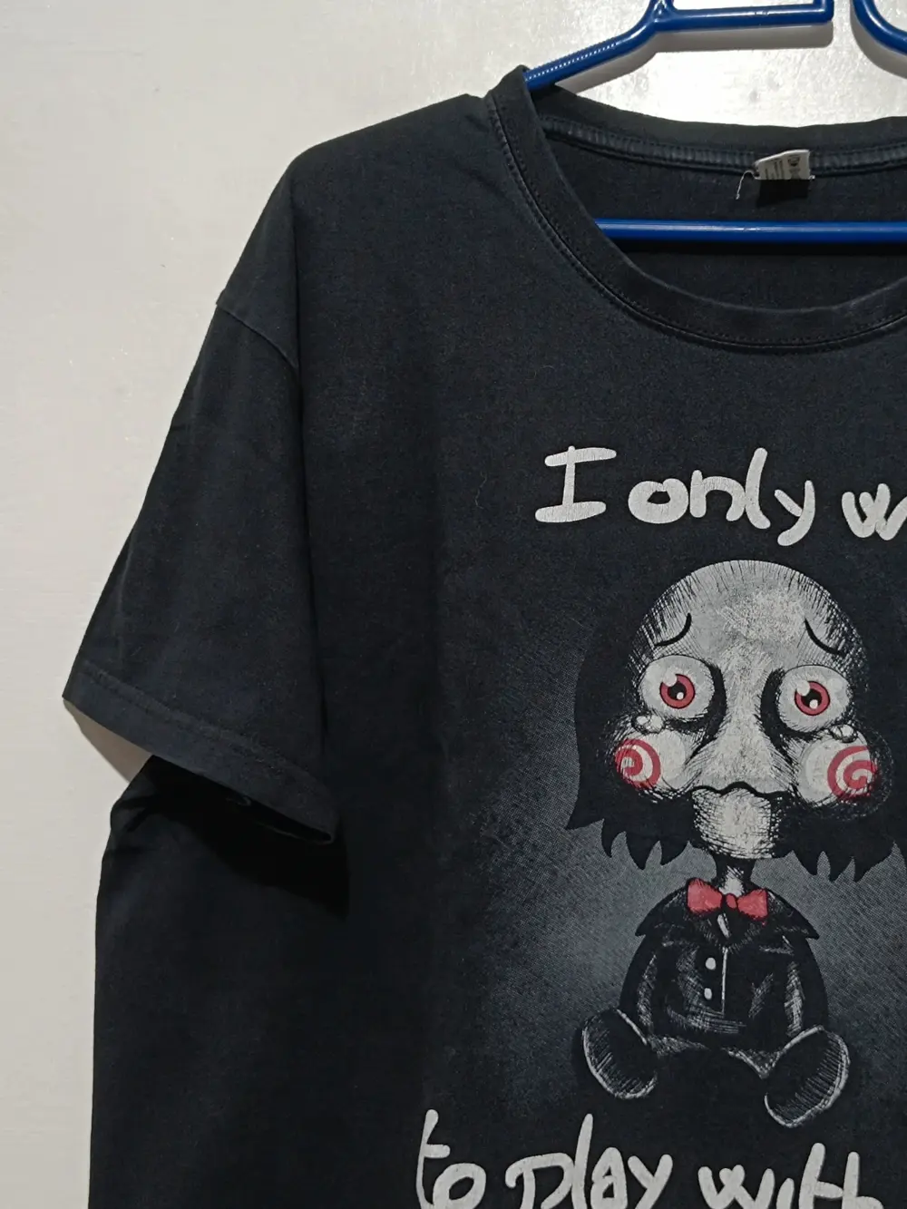 Camiseta estampada de la Película de terror Saw muñeco Billy talla XXL unisex ver medidas, foto 3