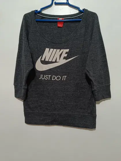 Sudadera manga 3/4 Nike Sportswear Gym vintage Crew talla M