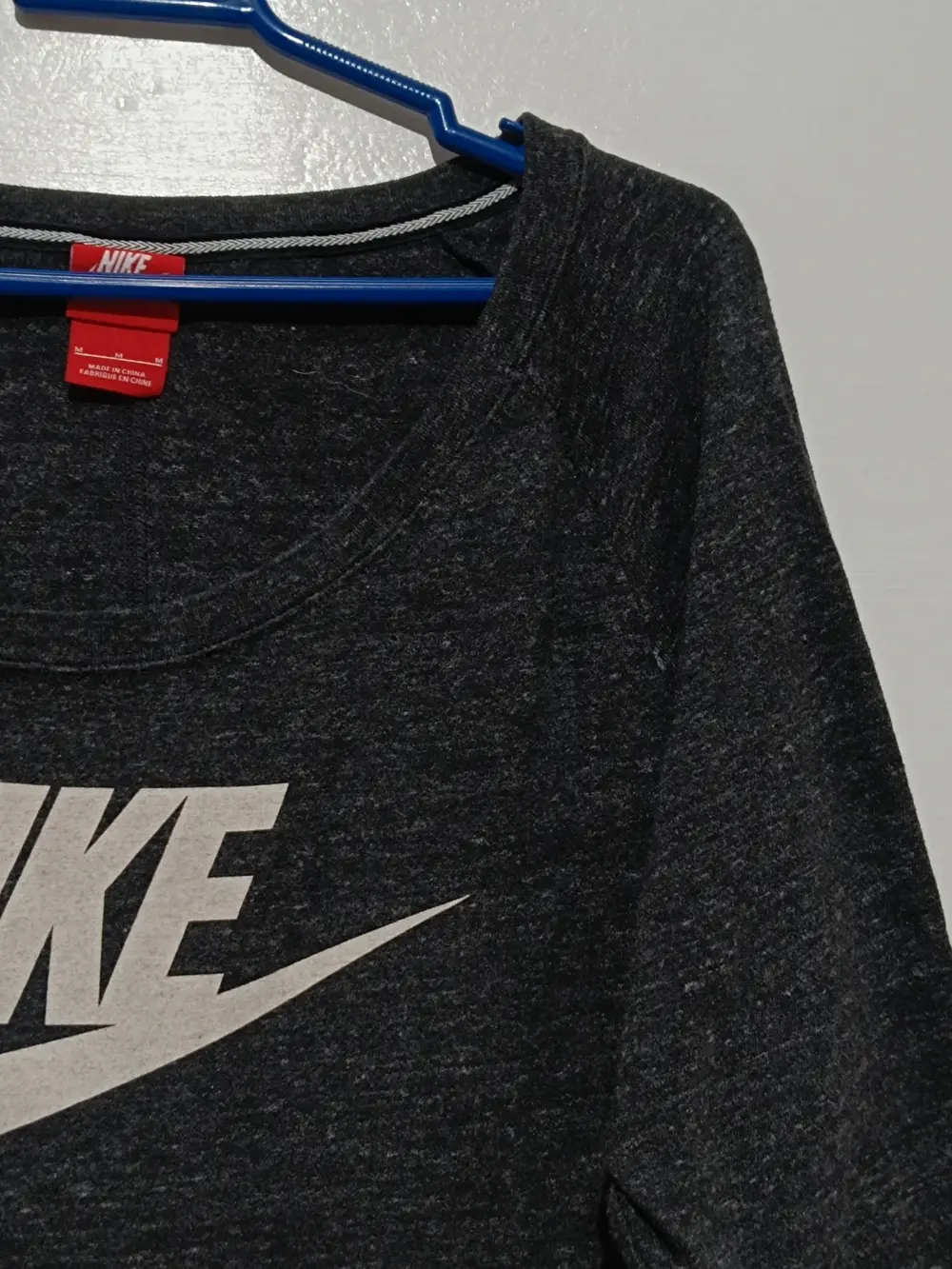 Sudadera manga 3/4 Nike Sportswear Gym vintage Crew talla M, foto 5