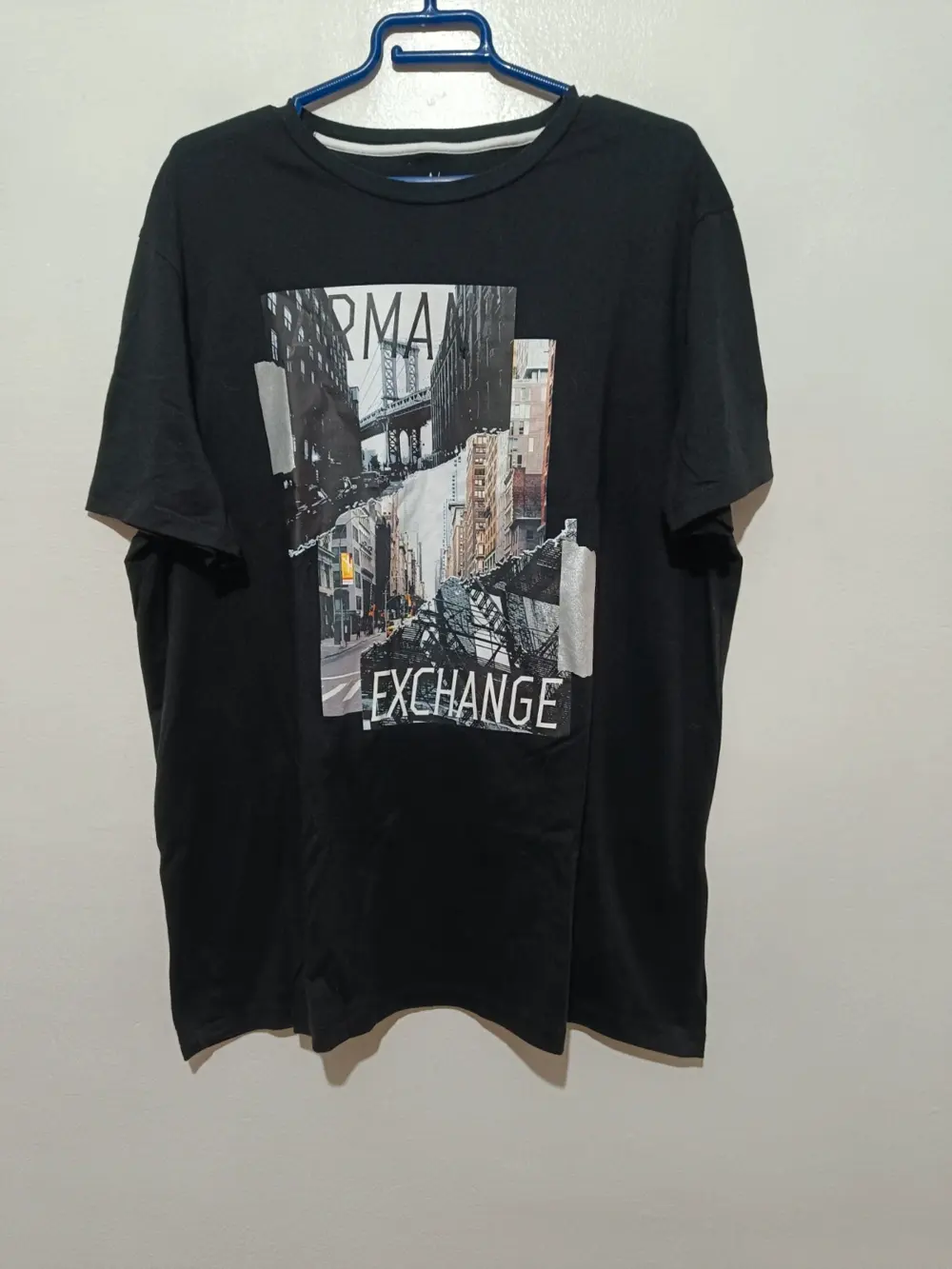 Camiseta vintage Armani Exchange estampado gráfico talla XXL sirve para XL ver medidas
