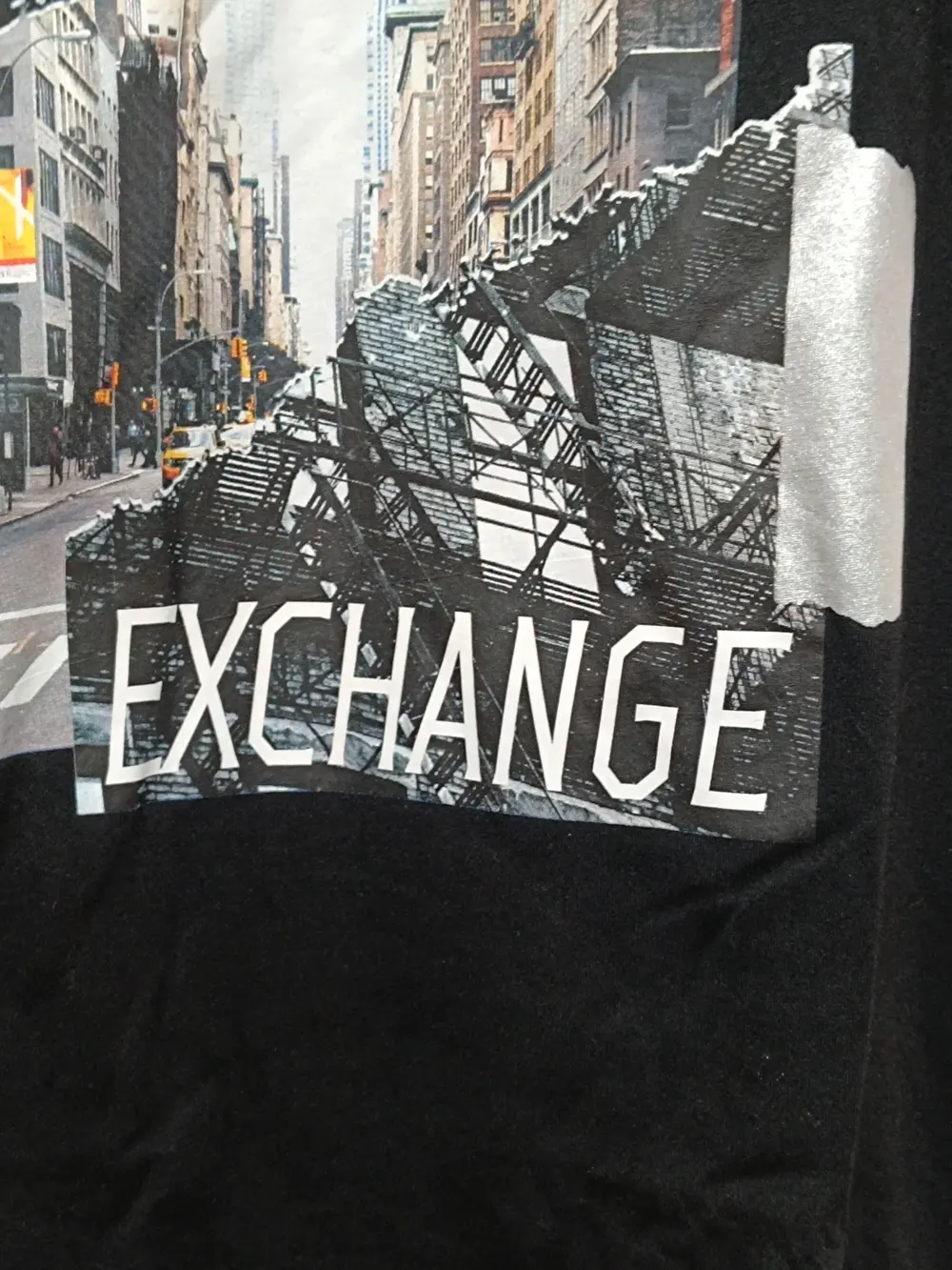 Camiseta vintage Armani Exchange estampado gráfico talla XXL sirve para XL ver medidas, foto 5