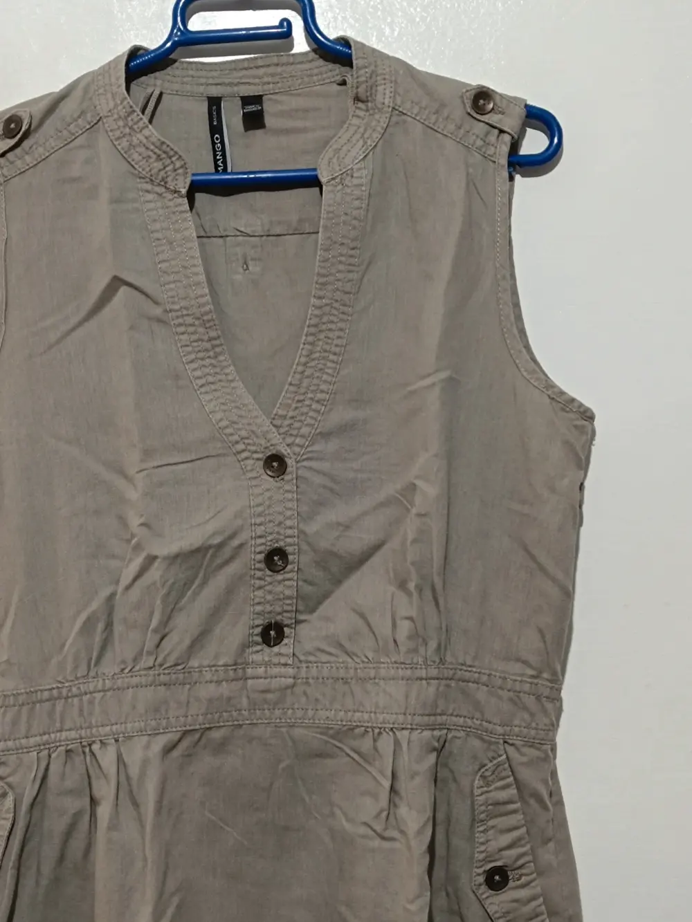 Vestido camisero verano Mango basics talla L, foto 3