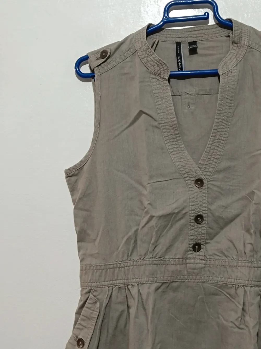 Vestido camisero verano Mango basics talla L, foto 4