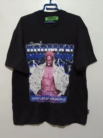 Camiseta manga corta Dennis Rodman Don't Let Other People" talla M ver medidas
