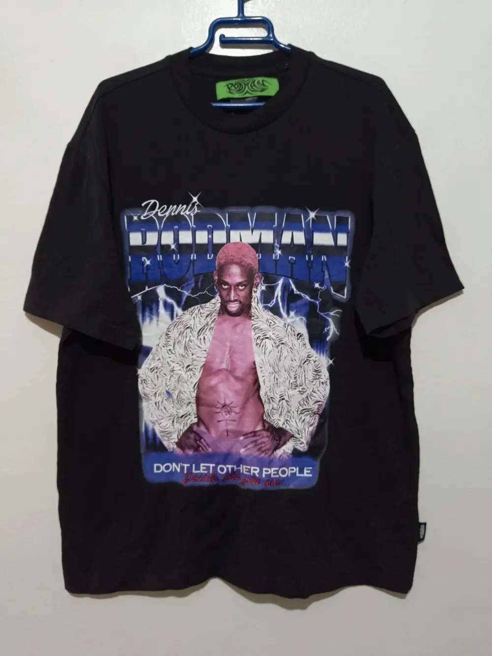 Camiseta manga corta Dennis Rodman Don't Let Other People" talla M ver medidas