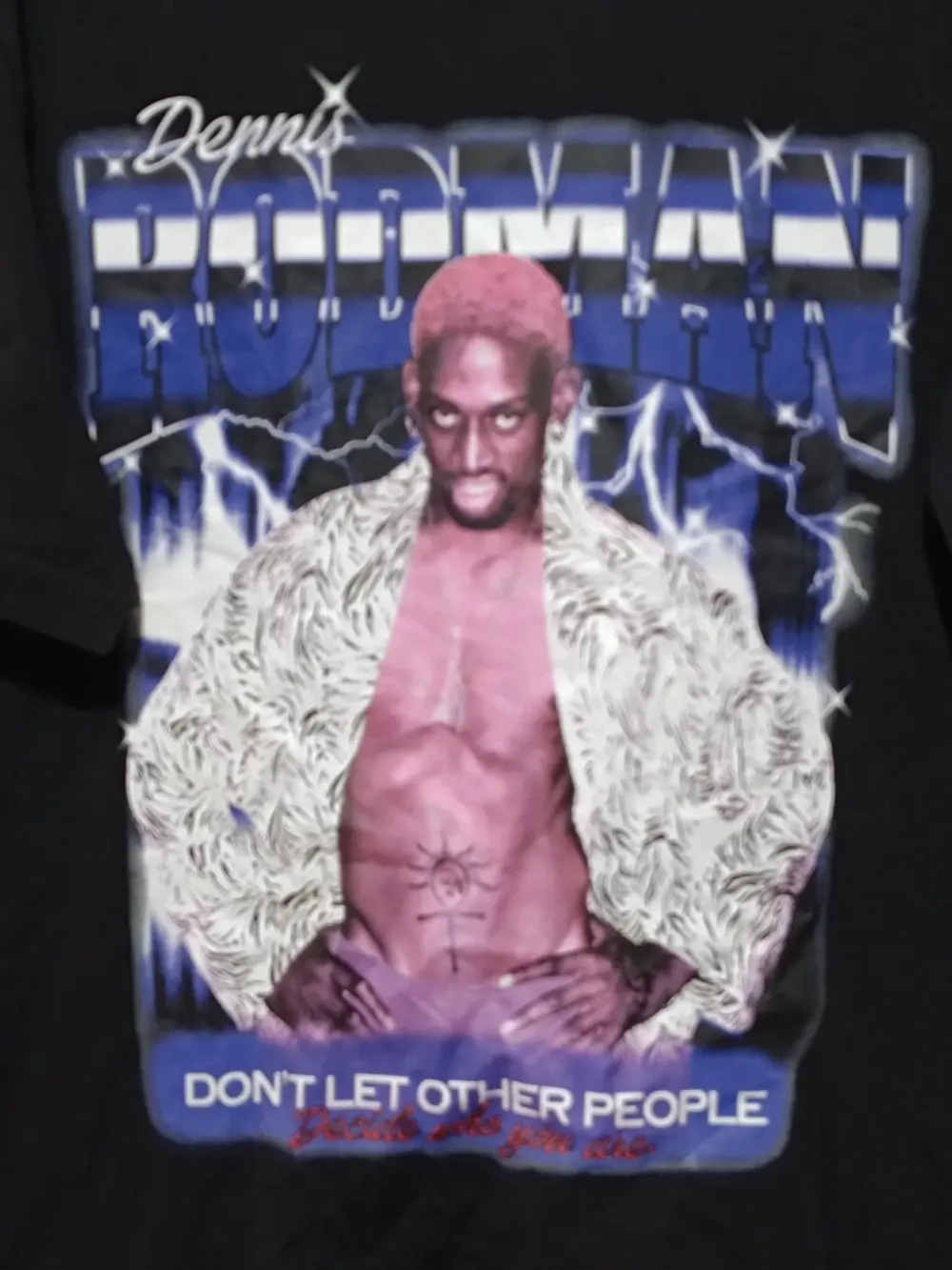 Camiseta manga corta Dennis Rodman Don't Let Other People" talla M ver medidas, foto 2