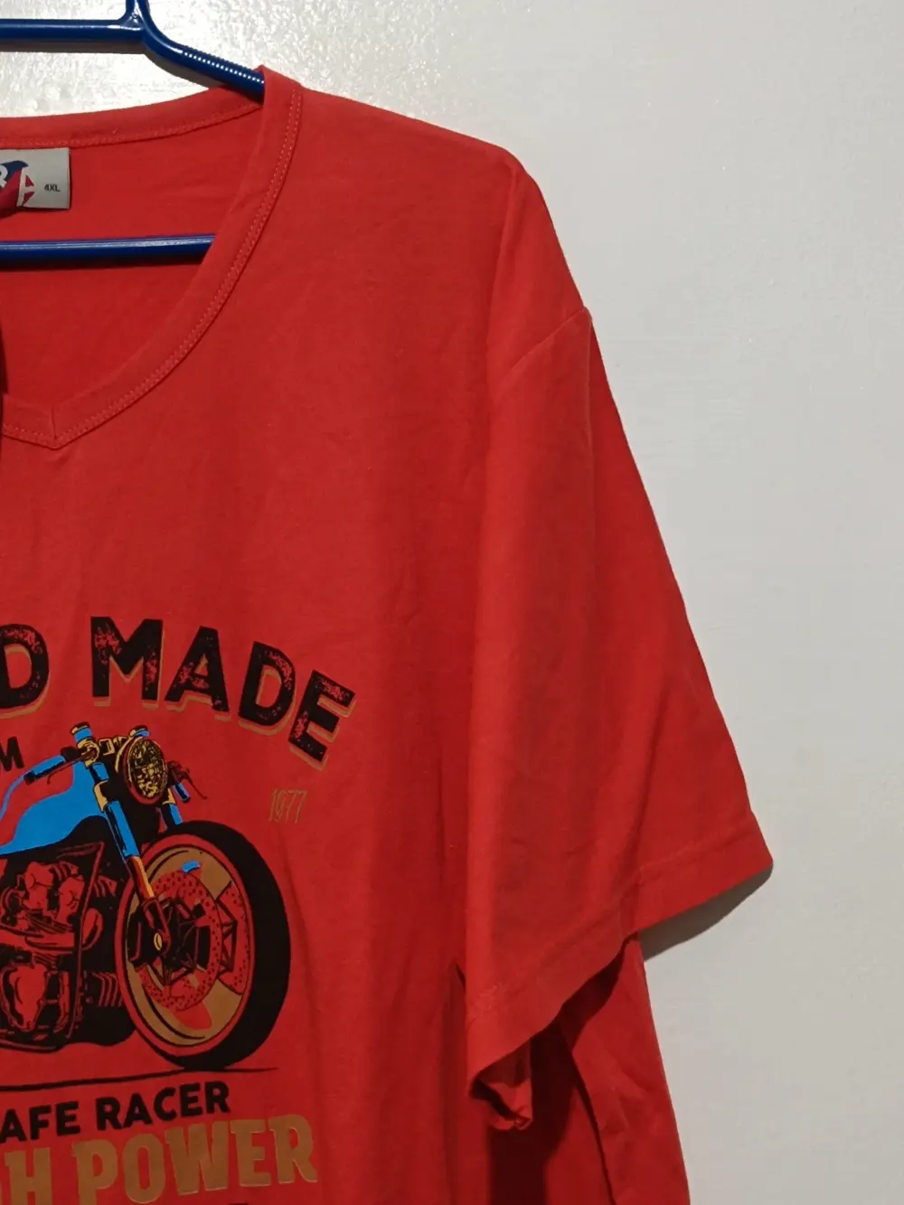 Camiseta vintage Burn to Ride talla 4XL ver medidas, foto 4