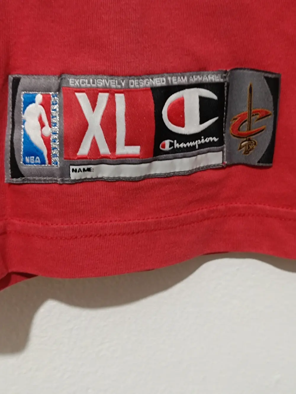Camiseta NBA LeBron James Cleveland Cavaliers Champion talla XL sirve para L ver medidas, foto 3