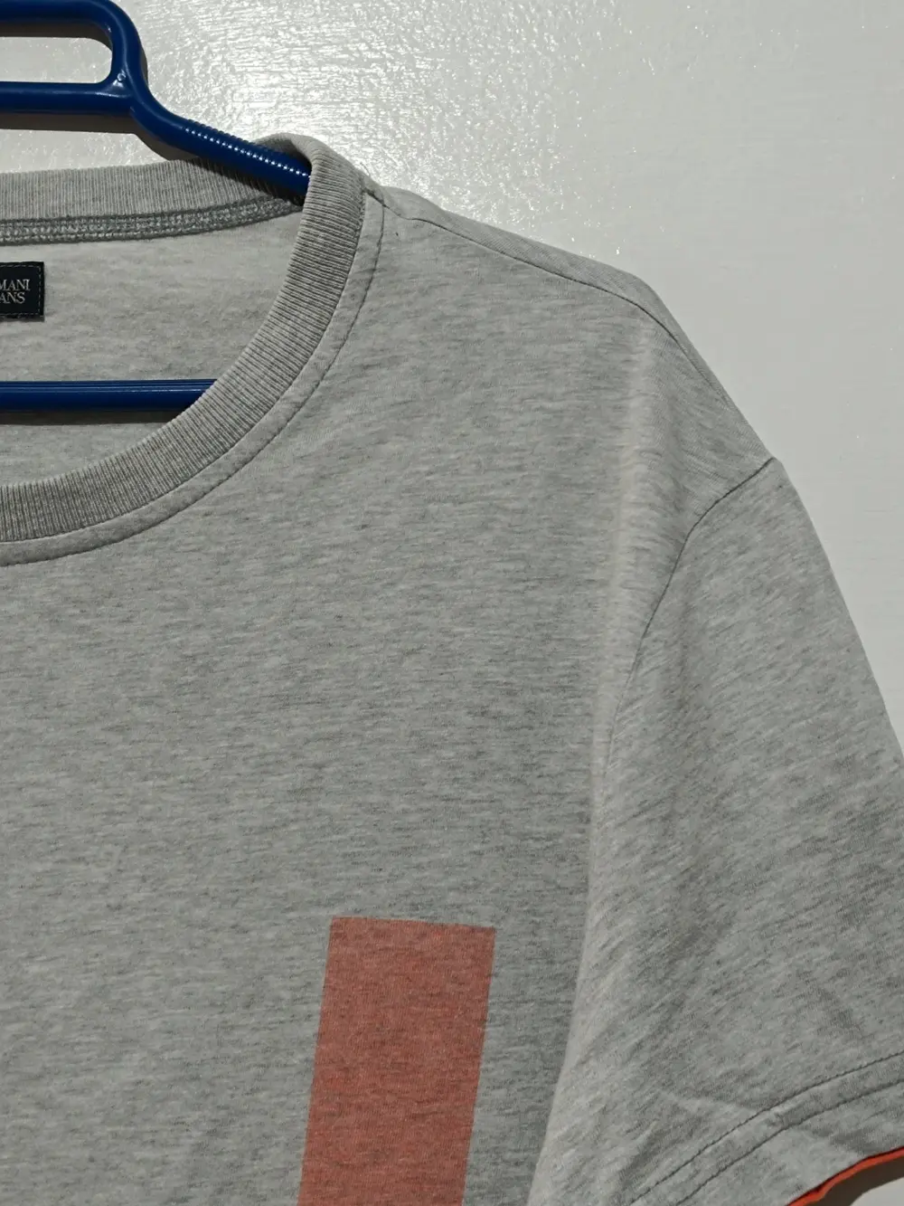 Camiseta manga corta Armani jeans Milano talla XL sirve para L ver medidas, foto 4