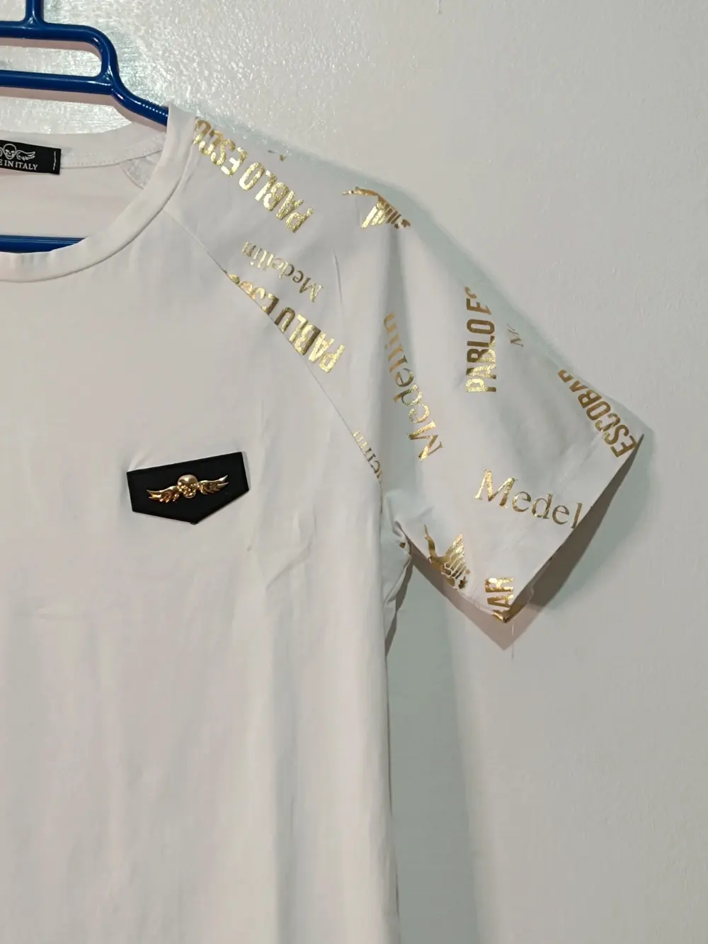 Camiseta manga corta Pablo Escobar Medellín Made in Italy talla S, foto 2