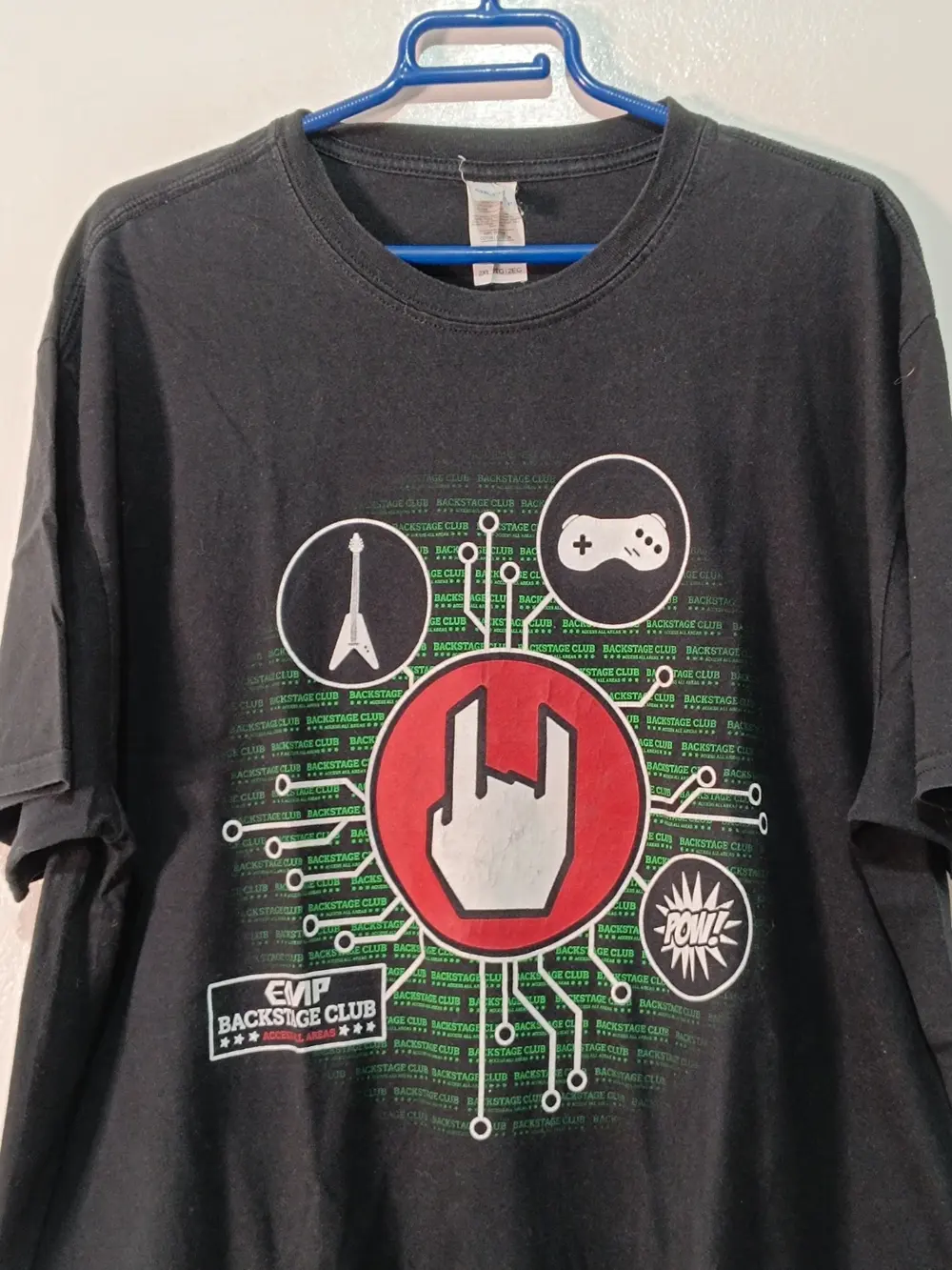 Camiseta vintage Y2K EMP Backstage Club oficial talla XXL ver medidas, foto 2