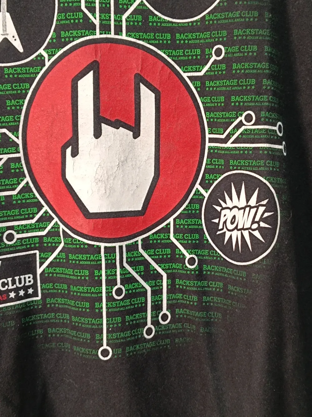 Camiseta vintage Y2K EMP Backstage Club oficial talla XXL ver medidas, foto 3