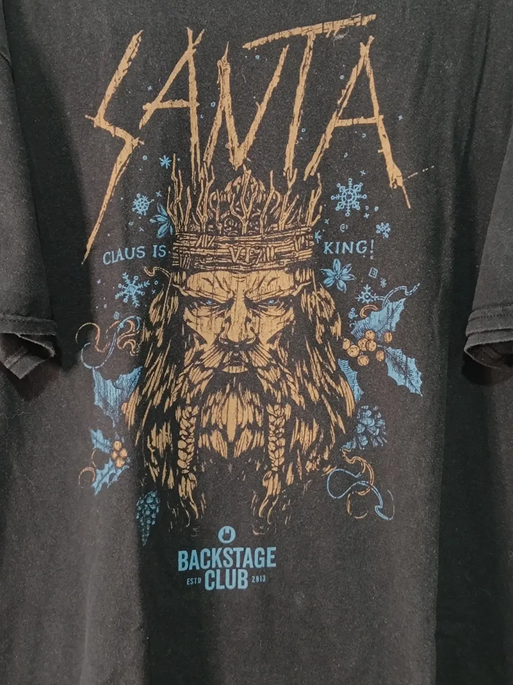 Camiseta vintage Santa Claus is King Backstage Club EMP talla XL EMp, foto 2