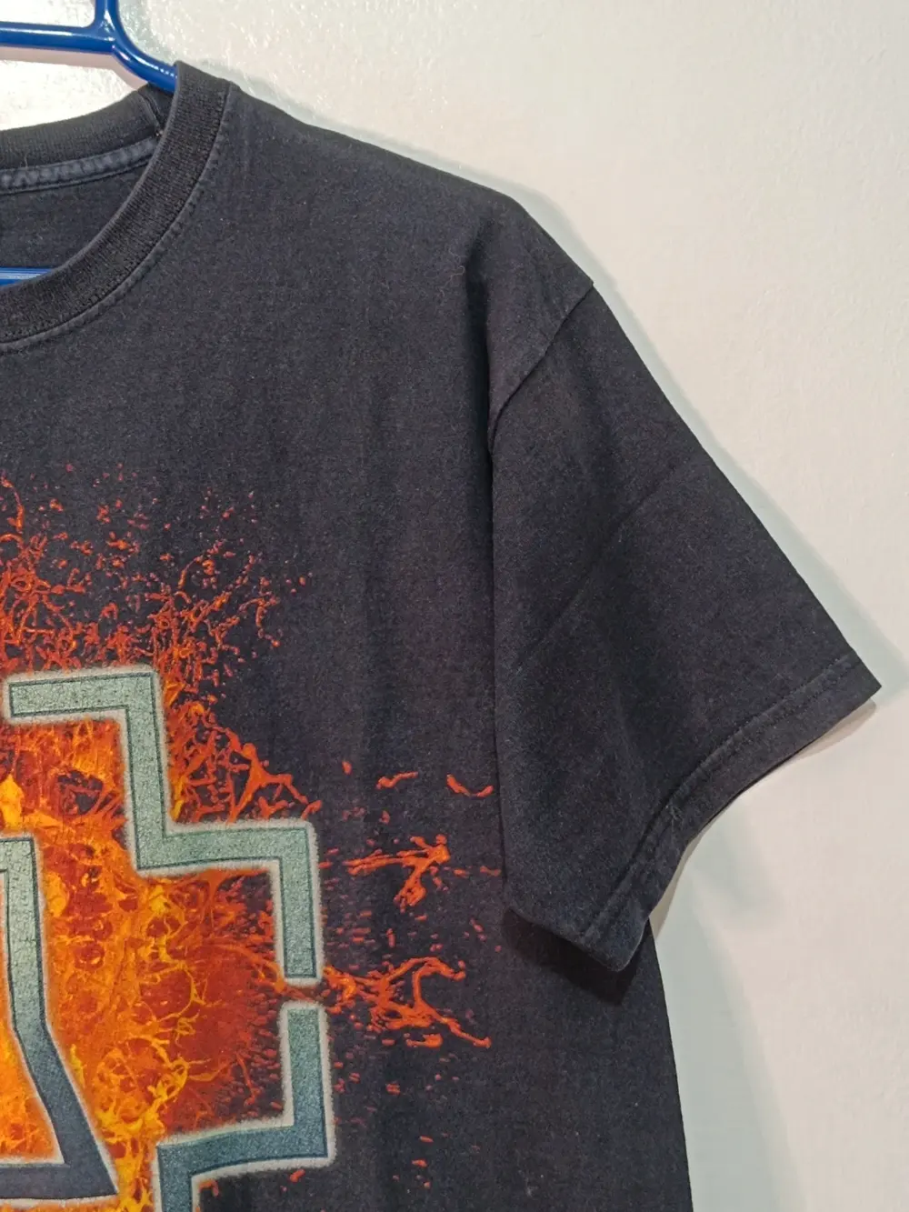 Camiseta vintage Y2K Rammstein Die Sonne Burn Over", talla M, foto 4