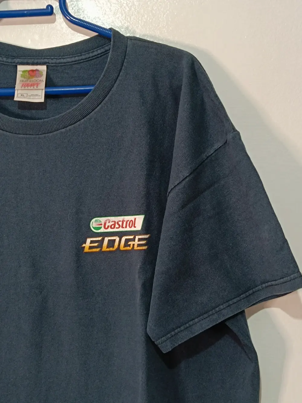 Camiseta vintage Castrol Edge Love Machines talla XL fruit off the loom, foto 2
