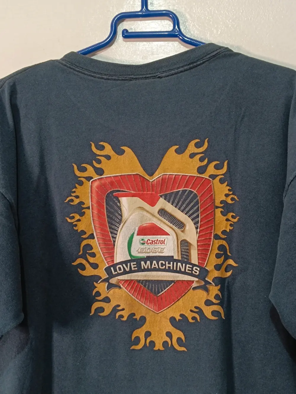 Camiseta vintage Castrol Edge Love Machines talla XL fruit off the loom, foto 5