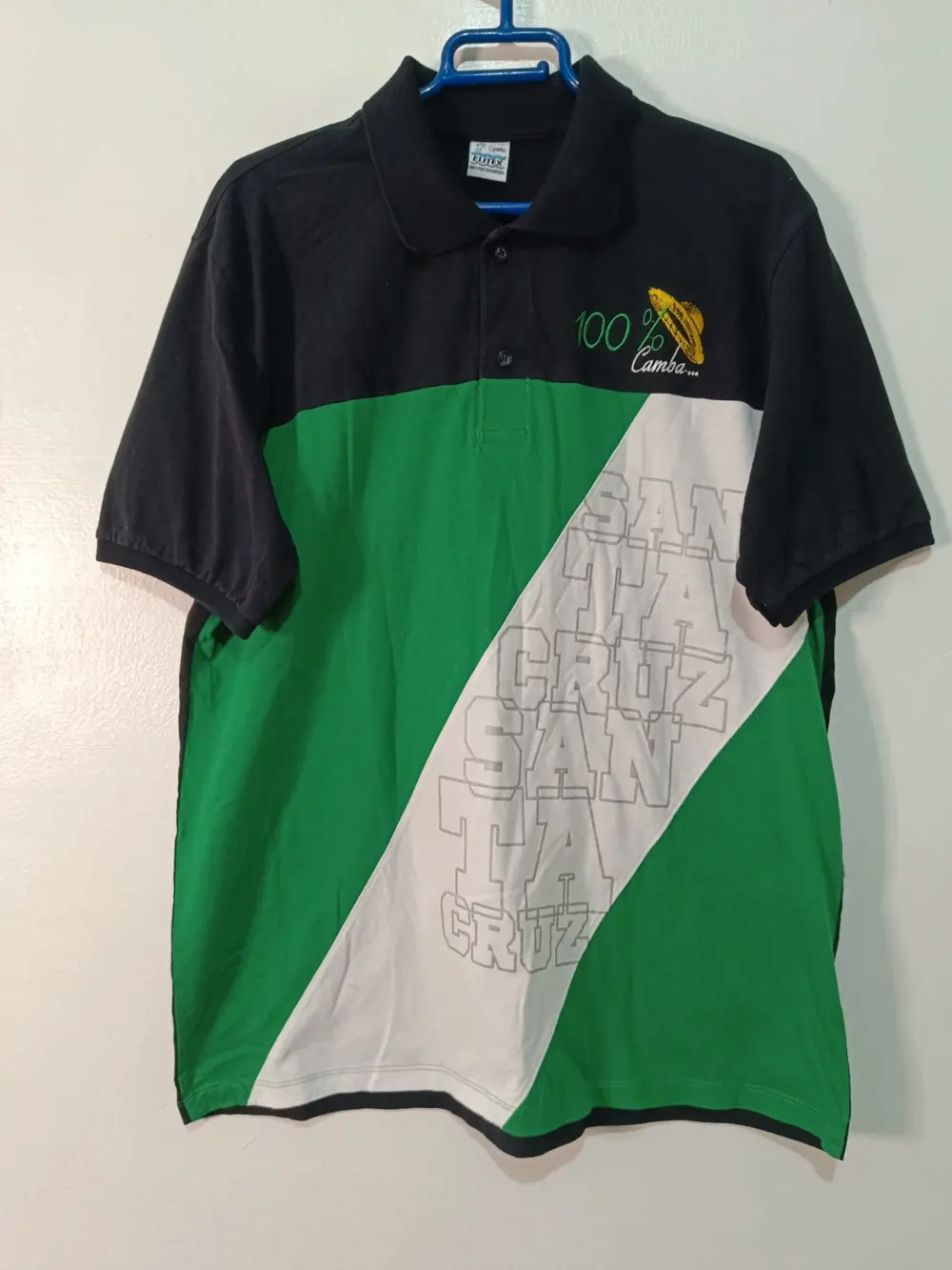 Camiseta tipo polo Santa Cruz de la Sierra Bolivia talla XL ver medidas